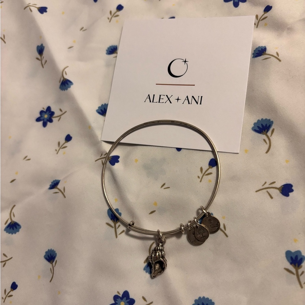 Alex and Ani Conch shell Charm Bangle